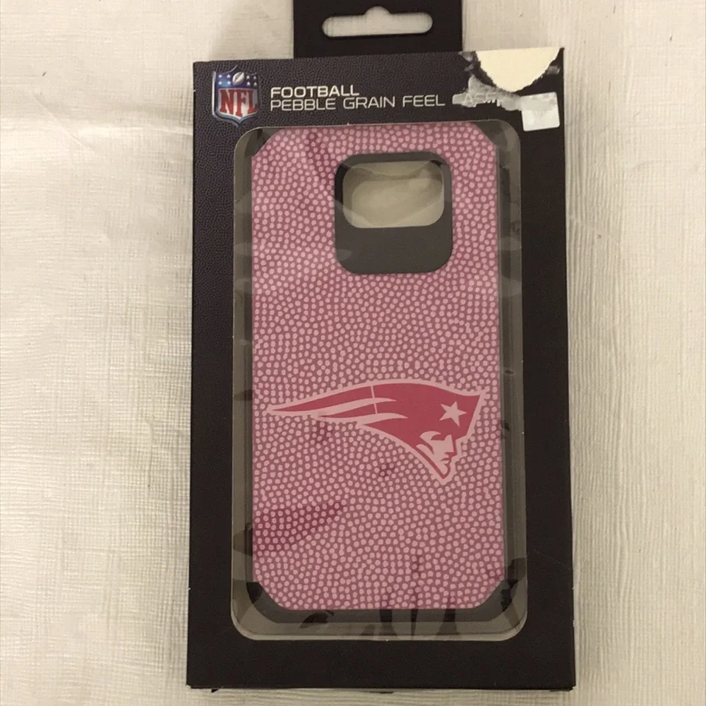 Football Pebble Grain Feel Phone Case New England Patriots - Picture 1 of 8